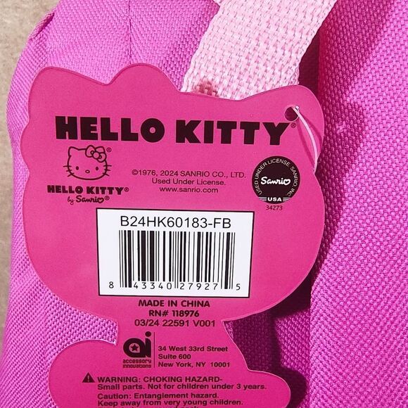 Hello Kitty Sanrio Travel Backpack -P - Picture 3 of 3